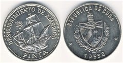 1 peso (Descubrimiento de América-Nave Pinta)