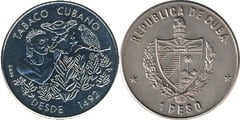 1 peso (Tabaco cubano)