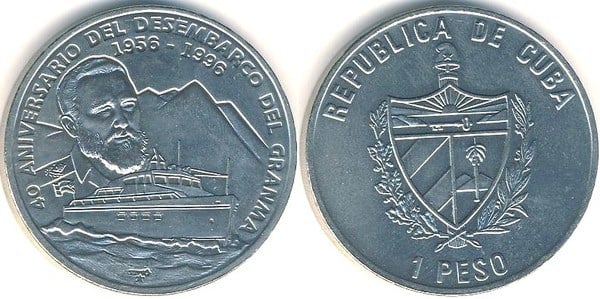 1 peso (40 Aniversario del desembarco del Granma)