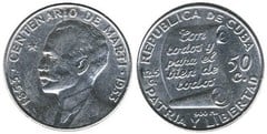 50 centavos (Centenario de José Martí)