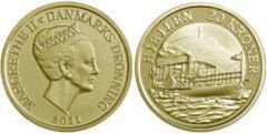20 kroner (Barcos daneses: barco de Vapor Hjejlen)