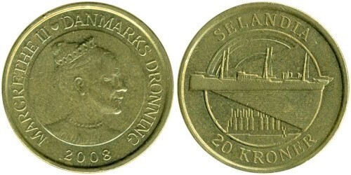 20 kroner (Barcos daneses: MS Selandia)