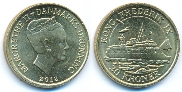 20 kroner (Barcos daneses: ferry Kong Frederik IX)