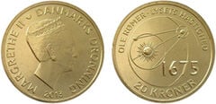 20 kroner (Científicos daneses: Ole Rømer y la velocidad de la luz)