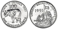 100 cents (Elefantes Africanos)