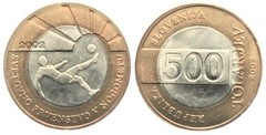 500 tolarjev (Copa Mundial de la FIFA-2002)