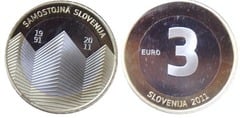 3 euro (20 Aniversario de la Independencia)