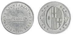 1 peseta  (Ametlla del Vallès)