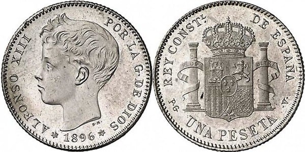 1 peseta (Alfonso XIII)