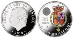 30 euro (50 Aniversario del Rey Felipe VI)