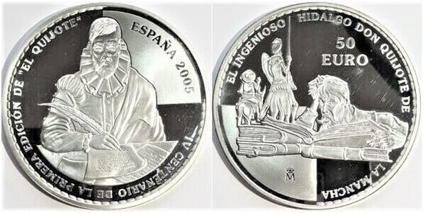 50 euro (400 Aniversario de la Primera Edición de El Quijote)
