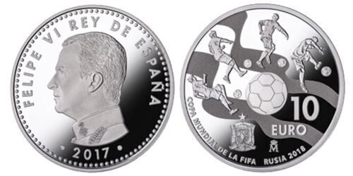 10 euro (Copa Mundial de la FIFA  - Rusia 2018)