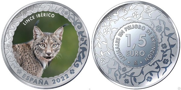 Eslovaquia - Moneda 5 euros 2022 - Lince Euroasiático