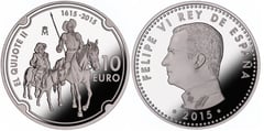 10 euro (IV Centenario - El Quijote II)