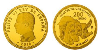 200 euro (IV Centenario de la muerte de Cervantes)