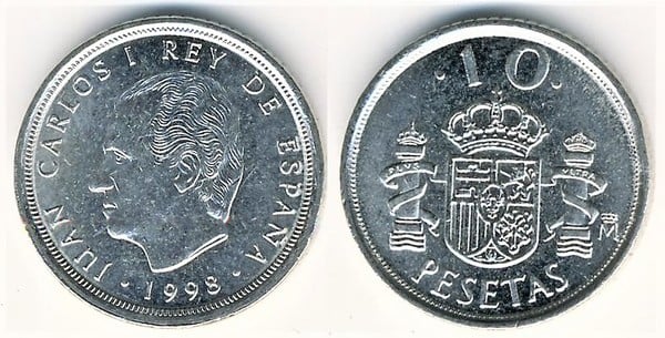 10 pesetas