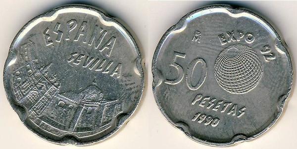 50 pesetas (Sevilla Expo 92)