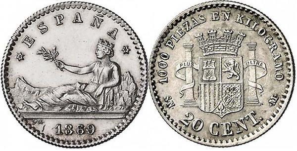 20 céntimos (Gobierno Provisional)