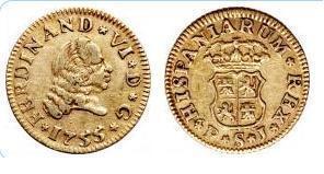 1/2 escudo (Fernado VI)