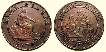 10 céntimos (Gobierno Provisional)