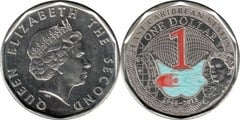 1 dollar (50 aniversario de la moneda de los Estados del Caribe Oriental)