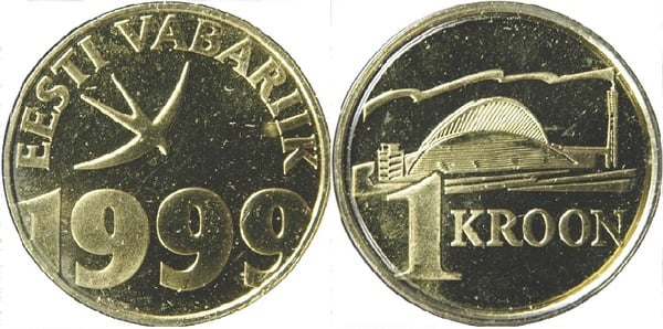 1 kroon (130 años del primer Festival de la Canción de Estonia)
