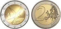 2 euro (La Golondrina común - Ave Nacional de Estonia)
