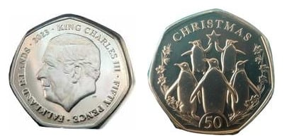 50 pence (Navidad 2023)