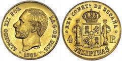 4 pesos (Periodo Colonial Español)