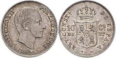 10 céntimos de peso (Periodo colonial Español)
