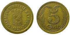 5 centimes (Departamento de Eure-Comuna de Évreux)