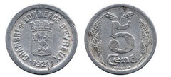 5 centimes (Departamento de Eure-Comuna de Évreux)