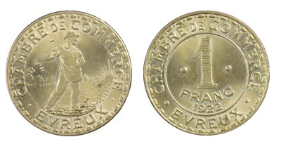 1 franc (Departamento de Eure-Comuna de Évreux)