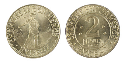 2 francs (Departamento de Eure-Comuna de Évreux)