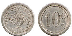 10 centimes (Departamento de Aisne-Comuna de Guisa)