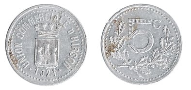 5 centimes (Departamento de Aisne-Comuna de Hirson)