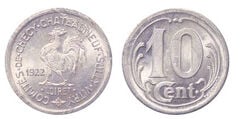 10 centimes (Departamento de Loiret-Comunas de Chécy, Chateauneuf y Sully)
