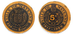 5 centimes (Departamento de Mayenne-Comuna de Mayenne)