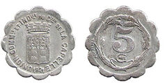 5 centimes (Departamento de Aisne-Comuna de la Capelle )