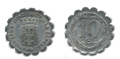 10 centimes (Departamento de Aisne-Comuna de la Capelle )