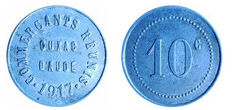 10 centimes (Departamento de Aude-Comuna de Cuxac-dAude)