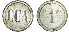 1 franc (Departamento de Pirineos Orientales-Comuna de Perpiñán)