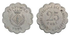 25 centimes (Departamento de Pirineos Orientales-Comuna de Perpiñán)