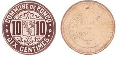 10 centimes (Departamento de Norte-	Comuna de Roncq)