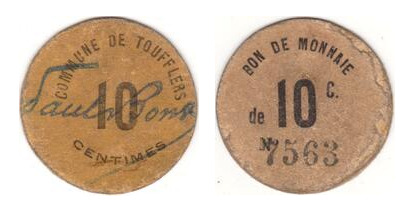 10 centimes (Departamento de Norte-Comunas de Toufflers)