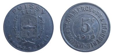 5 centimes (Departamento de Yvelines-Comuna de Poissy)