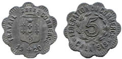 5 centimes (Departamento de Calais-Comuna de Calais)