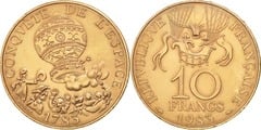 10 francs (200 Aniversario del Globo de Montgolfier)
