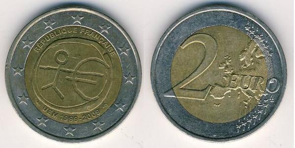 2 euro (10 Aniversario de la Unión Económica Monetaria / UEM)