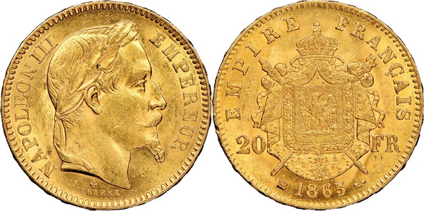 20 francos Napoleon III